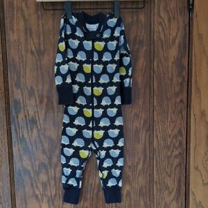 Baby Pajamas with Hedgehog Print